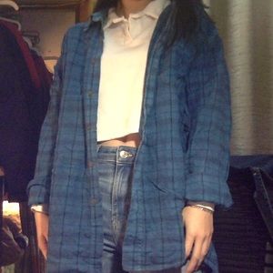 Urban Renewal Recycled Oversized Flannel Shirt